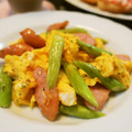 アイリッシュショコラ's cooksnap of when they made 簡単♪卵とウインナーとアスパラの炒め物♪.