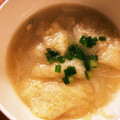 なーなちゃん's cooksnap of when they made 千切りキャベツとえのきと松山あげの味噌汁.