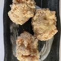 よーよー1970's cooksnap of when they made 辛子醤油で頂く✨おくらねぎ納豆かき揚げ.