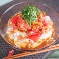 バカリャウ's cooksnap of when they made ☆栄養満点☆納豆トマトキムチそうめん.