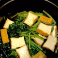 くぅとのん's cooksnap of when they made 簡単！ｽﾄｳﾌﾞで無水！厚揚げと小松菜煮.