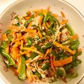 ゆきたく0228's cooksnap of when they made 無限ピーマン☺えのき、人参でかさ増しW.