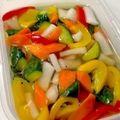 ゆぴこんたん's cooksnap of when they made 残ったラッキョウの漬け汁再利用ピクルス.