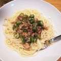samanthax8's cooksnap of when they made 簡単☆サバ缶とオクラの和風冷製パスタ♪.