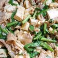 chef RIE's cooksnap of when they made 豚バラ肉とお豆腐とニラのピリ辛炒め.