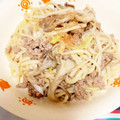 にゃにゃん16's cooksnap of when they made 包丁まな板不要！舞茸と豚ひき肉の焼うどん.