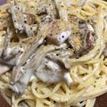 sawax2's cooksnap of when they made 舞茸でポルチーニ茸風☆クリームパスタ.