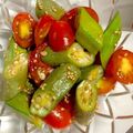 kokomama＊'s cooksnap of when they made ミニトマトとオクラの和風サラダ.