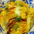 ёdey2upё's cooksnap of when they made 簡単!豚バラと野菜で卵とじ丼.
