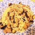 そらいろ猫's cooksnap of when they made なすと挽き肉のバタポンチーズパスタ.