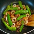 チョミ蔵's cooksnap of when they made しし唐とちくわのじゃこ炒め.