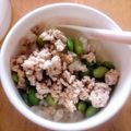のりこったん's cooksnap of when they made 離乳食後期〜完了期 2色そぼろ丼.
