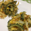 okapi☆☆'s cooksnap of when they made 今が旬です！彩りよし！ゴーヤのかき揚げ.