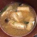 わたるんママ's cooksnap of when they made ほうれん草・シメジ・油揚げの味噌汁.