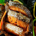＊キーツニャン＊'s cooksnap of when they made お弁当＊トースターで鮭のしっとり胡麻焼き.