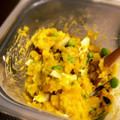 Sac’HiNa's cooksnap of when they made 簡単☆かぼちゃと枝豆とチーズのサラダ.
