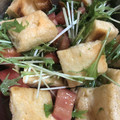 クックQCM0DS☆'s cooksnap of when they made トマトと水菜と油揚げ.