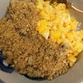 とかげ？'s cooksnap of when they made おからそぼろの三色丼.