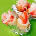 あゆまんま♪'s cooksnap of when they made ✨お弁当に_φ(･_･カニカマ噴水✨.