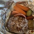 Hiromiシェフ's cooksnap of when they made 簡単美味・ハンバーグのホイル包み焼き.