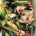 r2012k's cooksnap of when they made 小松菜とコンビーフ玉子とじ.