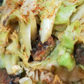 ハニイとムサシ's cooksnap of when they made サンマ缶とキャベツと卵の炒めもの.