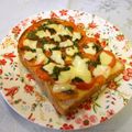龍青空ママ's cooksnap of when they made トマトの和風トースト♪.