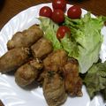 B子chan's cooksnap of when they made たけのこのくるりん梅シソ巻揚げ.