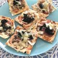 フジぽん's cooksnap of when they made ほうれん草とキノコの餃子の皮ピザ☆.