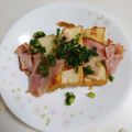 coseiko's cooksnap of when they made 厚揚げとカリッとベーコンのポン酢かけ.