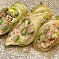 八重の桜's cooksnap of when they made 安い！簡単！豪華っぽい！レタス巻きサラダ.