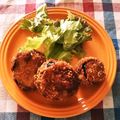 たかにゃんにゃん's cooksnap of when they made 茄子の豚バラ肉挟み揚げ.