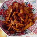 まっこりこりん's cooksnap of when they made まかない料理　ウドの皮だけきんぴら.