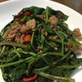 ✿ykyk✿'s cooksnap of when they made シャキっと空芯菜とミンチのオイスター炒め.