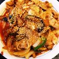 簡単女子's cooksnap of when they made ナスと豚キムチ.
