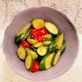 ☆AMR☆'s cooksnap of when they made トマトときゅうりの中華サラダ.
