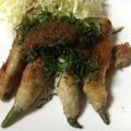 momonaomam's cooksnap of when they made おくらの豚肉巻き.