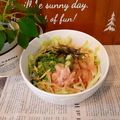 OGU7CAFE's cooksnap of when they made シーチキンぶっかけうどん.