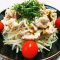 ☆★あんず姫★☆'s cooksnap of when they made もやしと豚肉のあっさり柚子ポン.