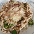 meg1518's cooksnap of when they made 冷たい豚おろしオクラそうめん.