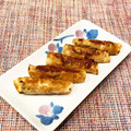 なつき☆ミ's cooksnap of when they made ★簡単★おいしい★餃子の皮でオクラまき.