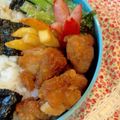 tikariri's cooksnap of when they made ザンギ（鶏の唐揚げ）弁当♪.