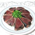tennisnoah's cooksnap of when they made 新玉ねぎと生わかめの鰹たたきラーぽんがけ.