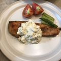 ☆てるりん☆'s cooksnap of when they made ジェノバタルタルソースの鮭のムニエル.