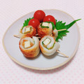 まあまま☆0403's cooksnap of when they made 簡単つまみ♡ちくわの梅チーズ巻き♪.