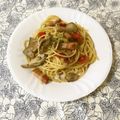 puniＫ's cooksnap of when they made 秋のきのこたっぷりセミドライトマトパスタ.