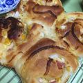 あやたん怪獣's cooksnap of when they made ＨＢで玉ねぎとベーコンの惣菜パン.