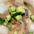 みすたーしおり's cooksnap of when they made さば缶の胡麻ダレそうめん.