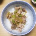 たんたかたん☆'s cooksnap of when they made ねぎ塩豚丼.