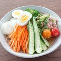 ハチワレねこ's cooksnap of when they made 冷やしカレーサラダうどん.